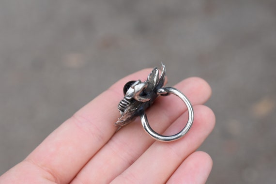 One of a Kind Sterling Silver Gemstone Crab State… - image 4