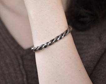ブレスレット RRL Twisted Sterling Sliver Cuff rrl-cuff-