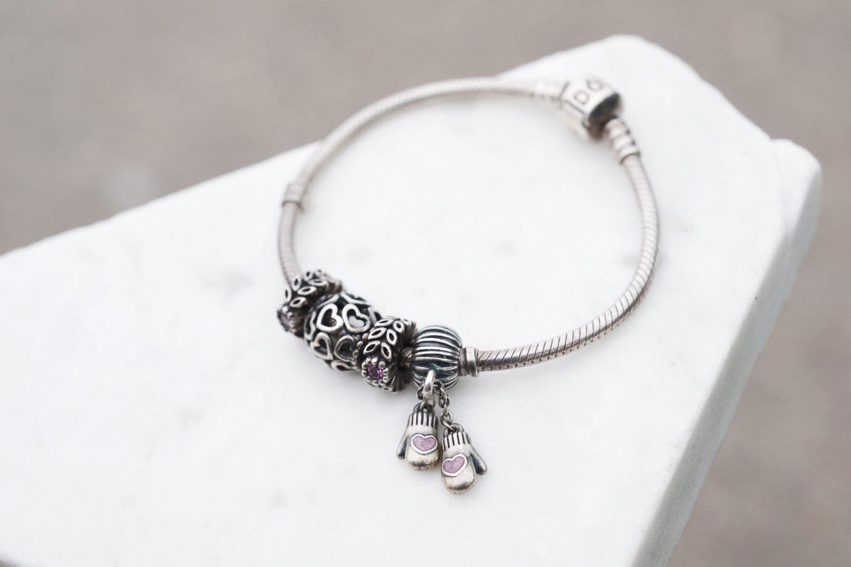 Estate Pandora Sterling Silver Bracelet - Fairy Tale Charm - Ruby Lane