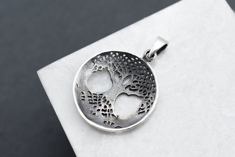 Sterling Silver Tree of Life Celtic Pendant Tree Pendant | Etsy