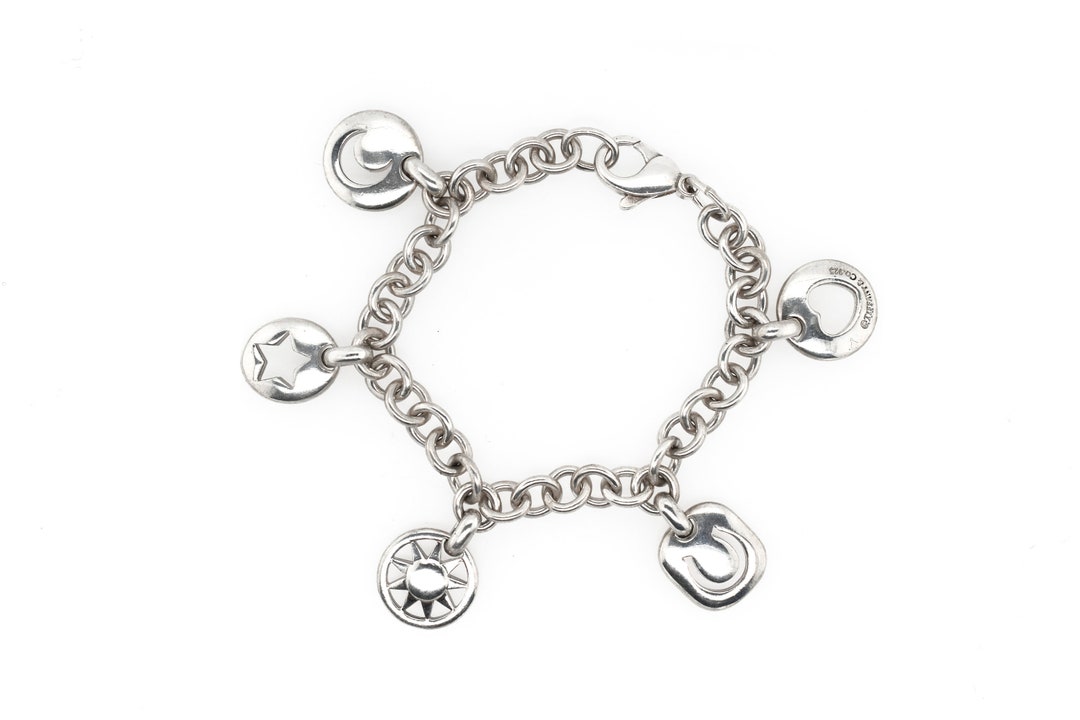Tiffany sterling silver charm bracelet outlet