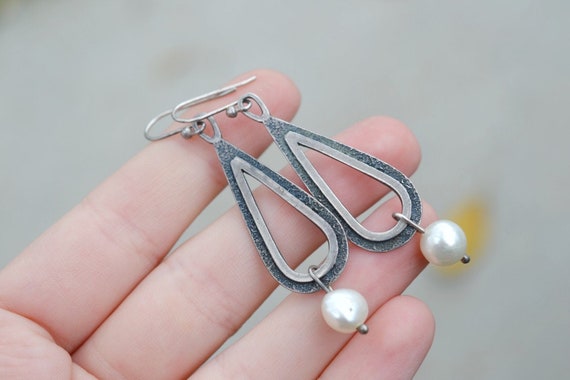 Sterling Silver Silpada Freshwater Pearl Teardrop