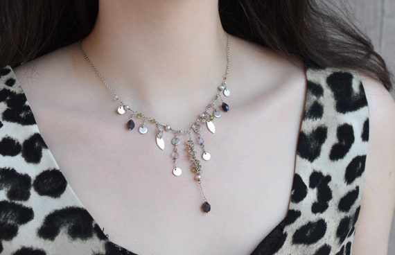 Designer ARTINI Sterling Silver Gemstone Beaded Ne