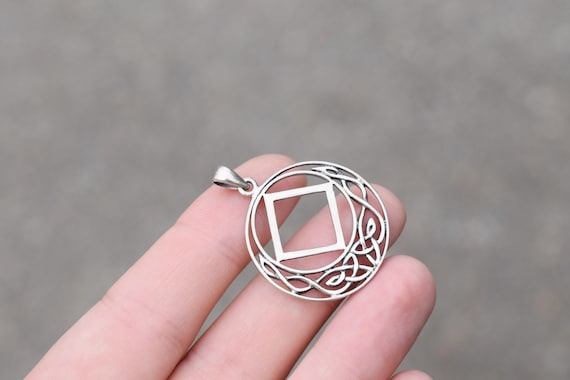 Sterling Silver Ornate Celtic Pendant, Decorative Sterling Pendnat, Irish Sterling Jewelry, Silver Celtic Knot Pendant, Celtic Knot Necklace