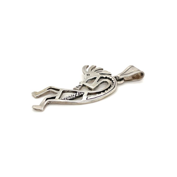 Sterling Silver Native American Kokopelli Pendant… - image 3