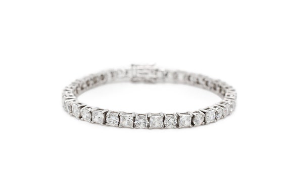 14K White Gold Diamond Tennis Bracelet - 5ctw. 001-170-00048 | Peran &  Scannell Jewelers | Houston, TX