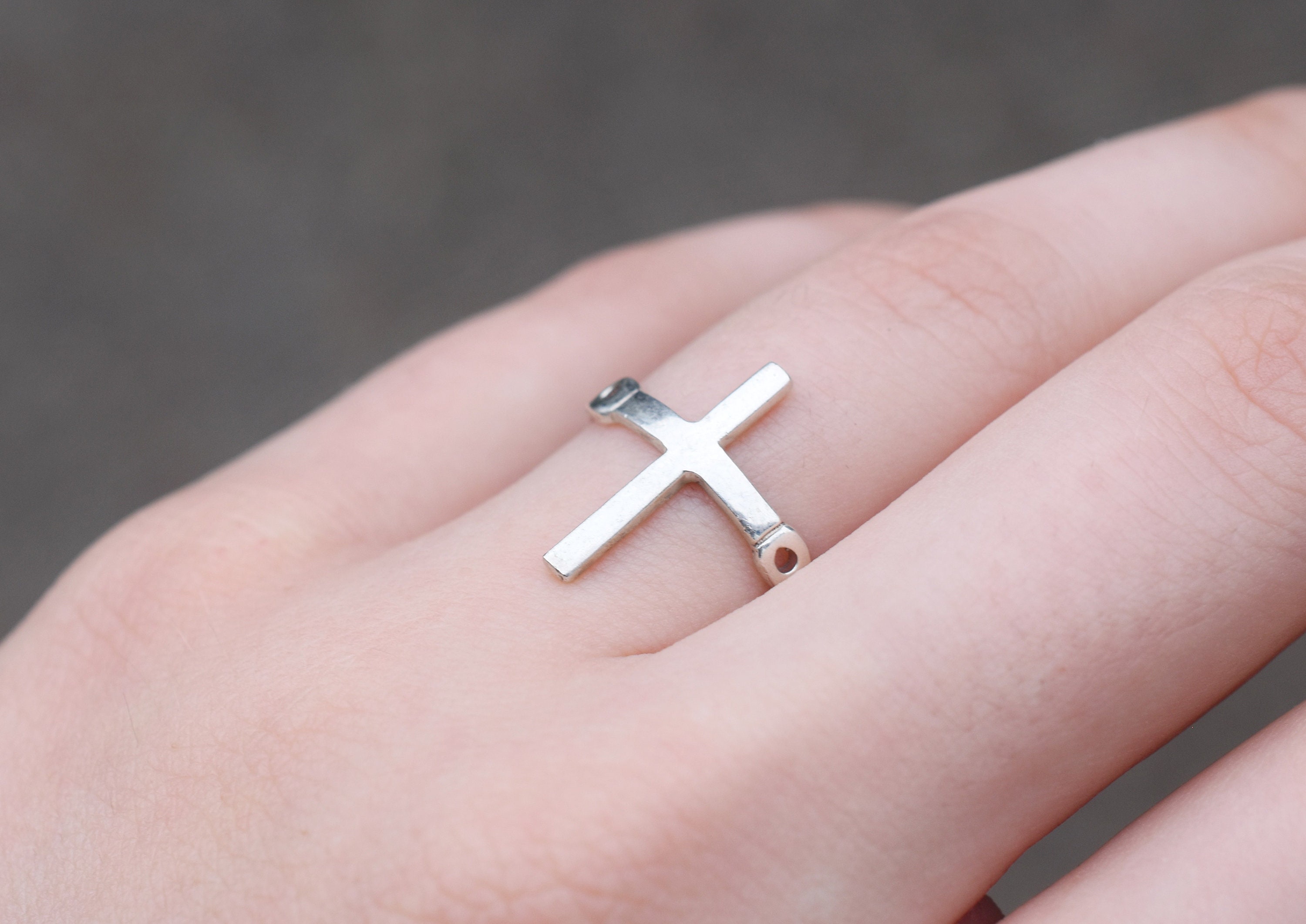 Christian cross ring discount