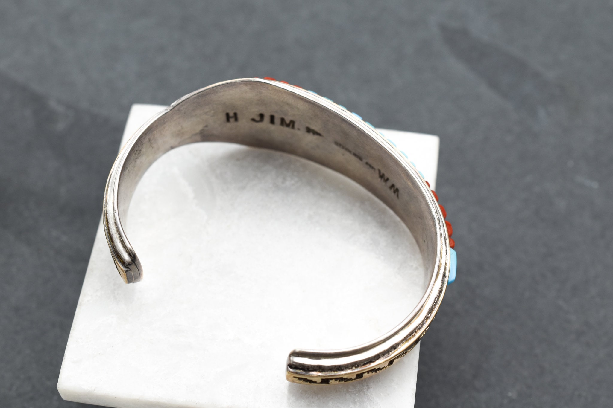 Rare Artisan HARRISON JIM Sterling Silver and 14k Yellow Gold