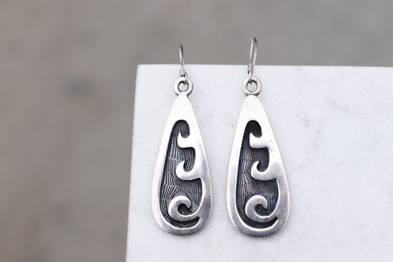 Sterling Silver Native American Tribal Dangle Earr
