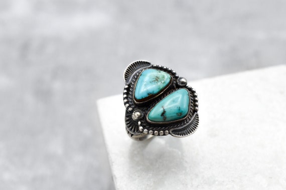 Sterling Silver Native American Turquoise Ring, St