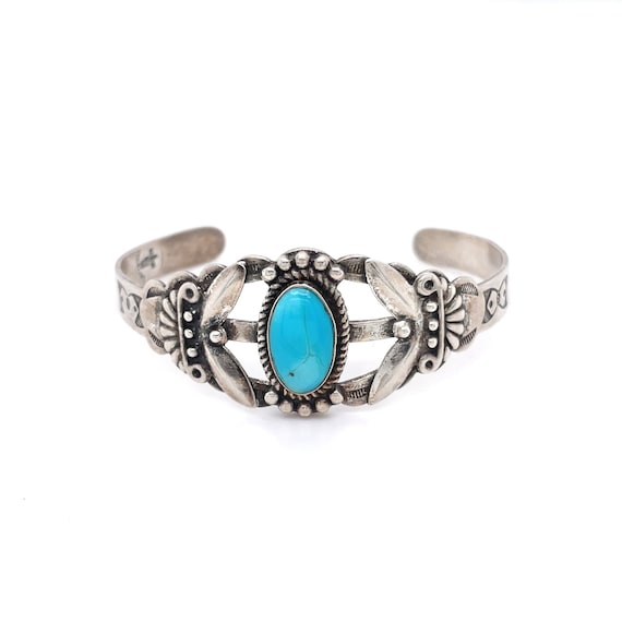 Important Vintage Native American Navajo Apache Turquoise Sterling Silver Bracelet Old Important Vintage Native American Navajo Apache Turquoise Sterling Silver Bracelet Old
