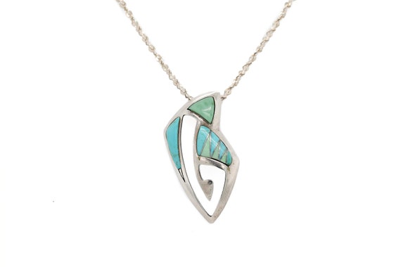 Sterling Silver Carolyn Pollack Relios Turquoise … - image 1