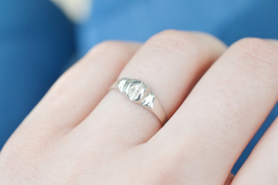 Sterling Silver Modern Band Ring, Modernist Sterling Ring, Modernist Sterling Silver Jewelry, Simple Silver Ring, Simple Sterling Band
