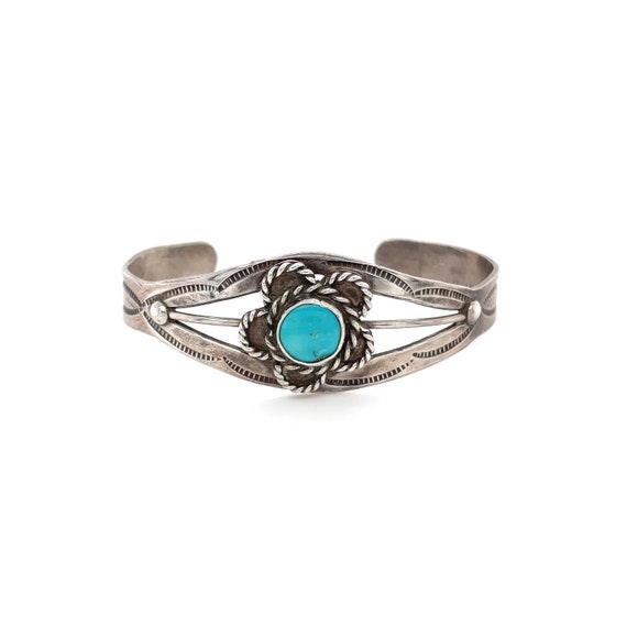 Daisy Love Vintage Native American Navajo Turquoise Sterling Silver Bracelet Old Daisy Love Vintage Native American Navajo Turquoise Sterling Silver Bracelet Old