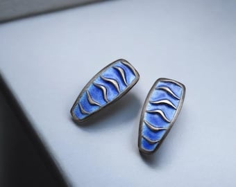 Vintage David Andersen Sterling Silver 925s and Black Enamel