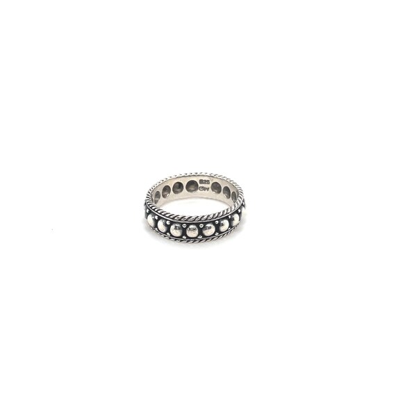 Sterling Silver Bumpy Texture Band Ring, Sterling… - image 3