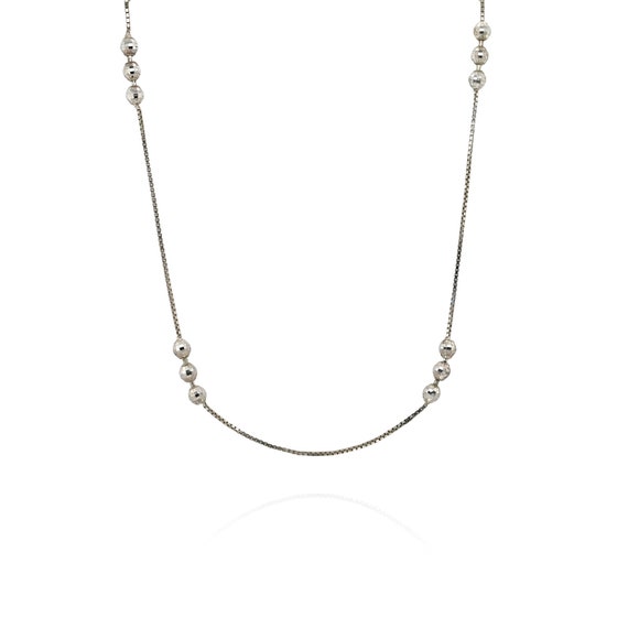 Sterling Silver Necklace with Disco Ball, Disco Je