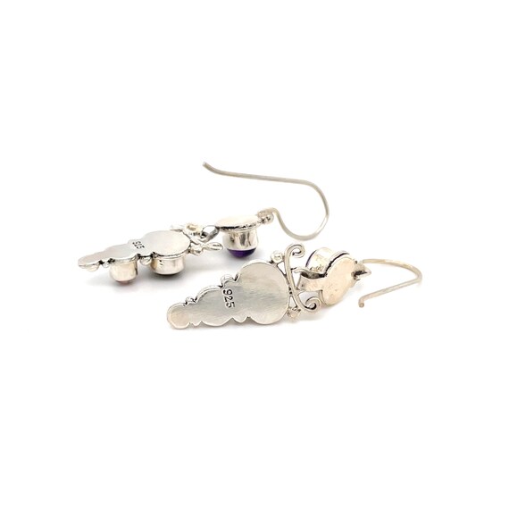 Sterling Labradorite Multigem Dangle Earrings, La… - image 2