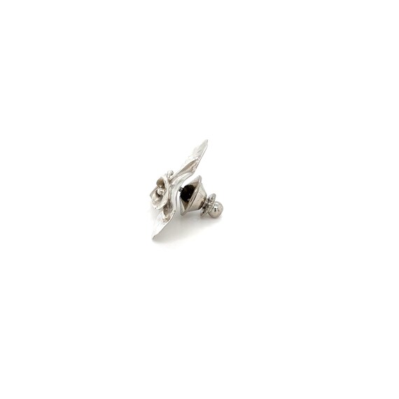 Sterling Silver Calla Lily Ring Tie Tack, Sterlin… - image 5