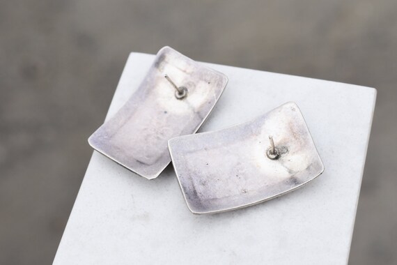 Sterling Rectangular Native American Stamped Earr… - image 3