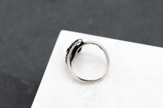 Simple Sterling Silver Rose Ring, Delicate Sterli… - image 2