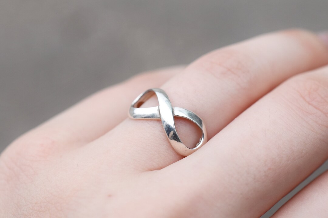 Simple Infinity Rings Sterling Silver Infinity Ring, Simple Sterling Infinity Ring, Infinity ...