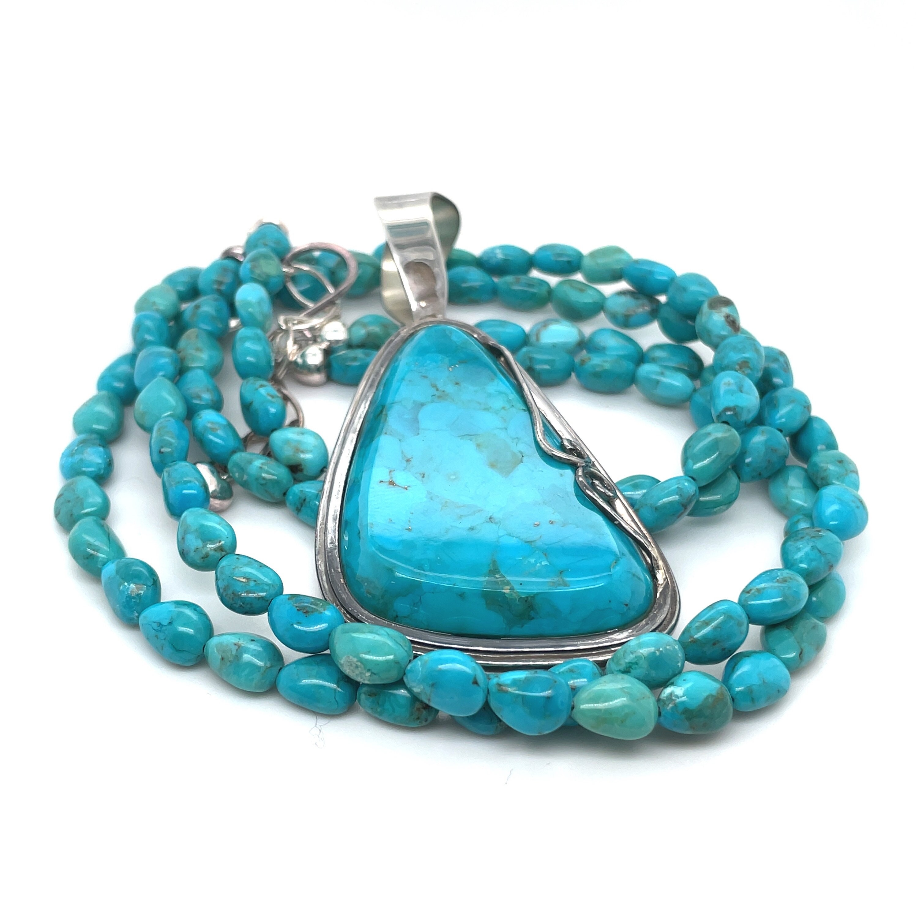 AMERICAN WEST Rainbow Enhancer Jay King Turquoise Mine Finds Necklace Ring  Set | eBay