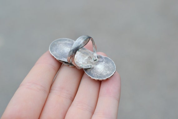 Long Sterling Silver Native American Mother of Pe… - image 3