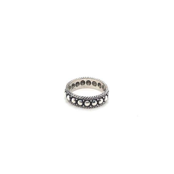 Sterling Silver Bumpy Texture Band Ring, Sterling… - image 2