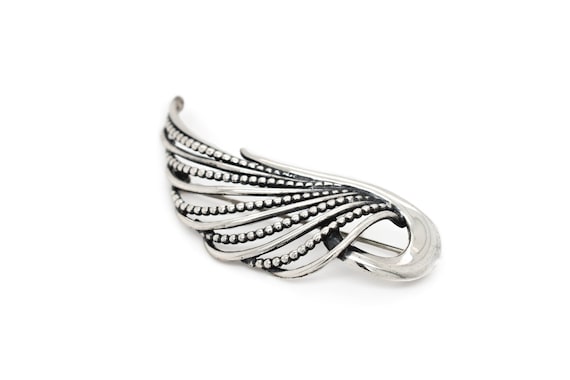 Sterling Napier Wing Brooch, Silver Napier Pin, S… - image 1
