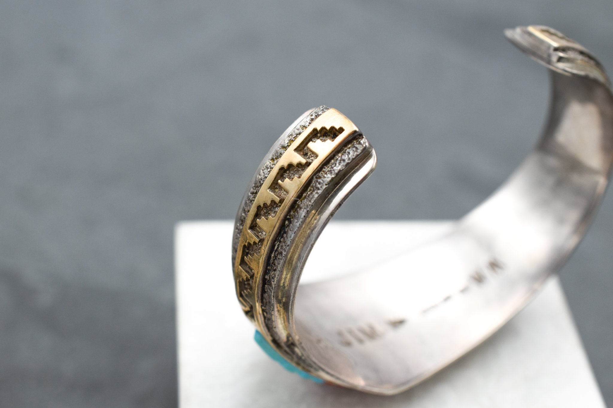 Rare Artisan HARRISON JIM Sterling Silver and 14k Yellow Gold