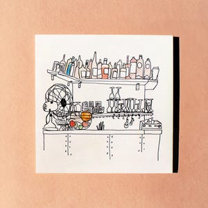 ワインバーアートプリント - 即時ダウンロード