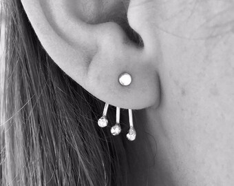 mother of pearl butterfly earrings