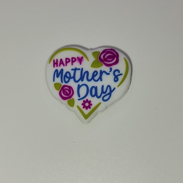 Mother's Day-Silicone Focal Beads-DIY Pen-Beadable Pen-SIlicone Beads-Mom Bead-Mother's Day