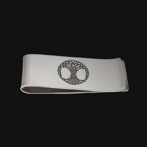 Fermasoldi con albero della vita / Fermasoldi in argento sterling / Gioielli celtici / Regalo artigianale per uomo irlandese / Festa del papà / Fatto a mano in Irlanda