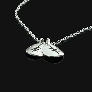 Collar con inicial Ogham personalizado / Dos discos / Colgante con inicial Ogham hecho a mano / Hecho a mano en Irlanda / Joyería irlandesa / Plata / Oro