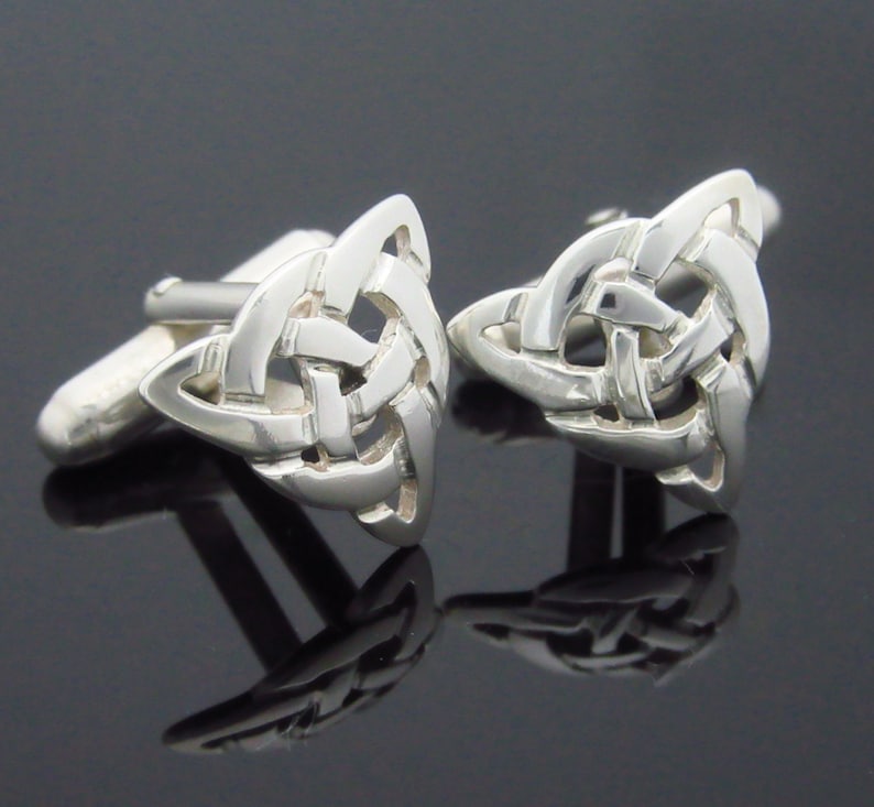 Irish Jewelry Infinity Knot Cuff Links Trinity Knot Cuff Links Free Insured Worldwide shipping Handmade Cuff links