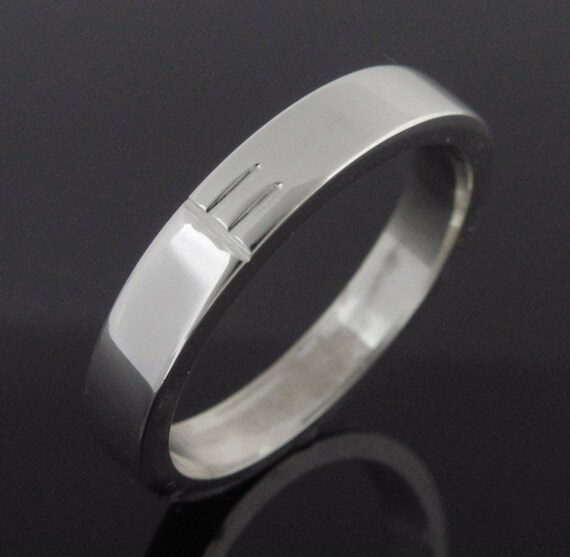 Personalized Initial Ogham ring- Handmade in Ireland | Irishmade Ogham Wedding Band | Free shipping worldwide