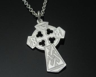 Sterling Silver Celtic Cross | Designed and Made in Ireland | US Tariff Free