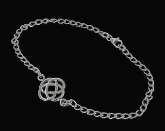 Sterling Silver Celtic Knot Bracelet | Irish Celtic Bracelet | Celtic Gemstone Bracelet | Birthstone Bracelet | Designed and Made in Ireland