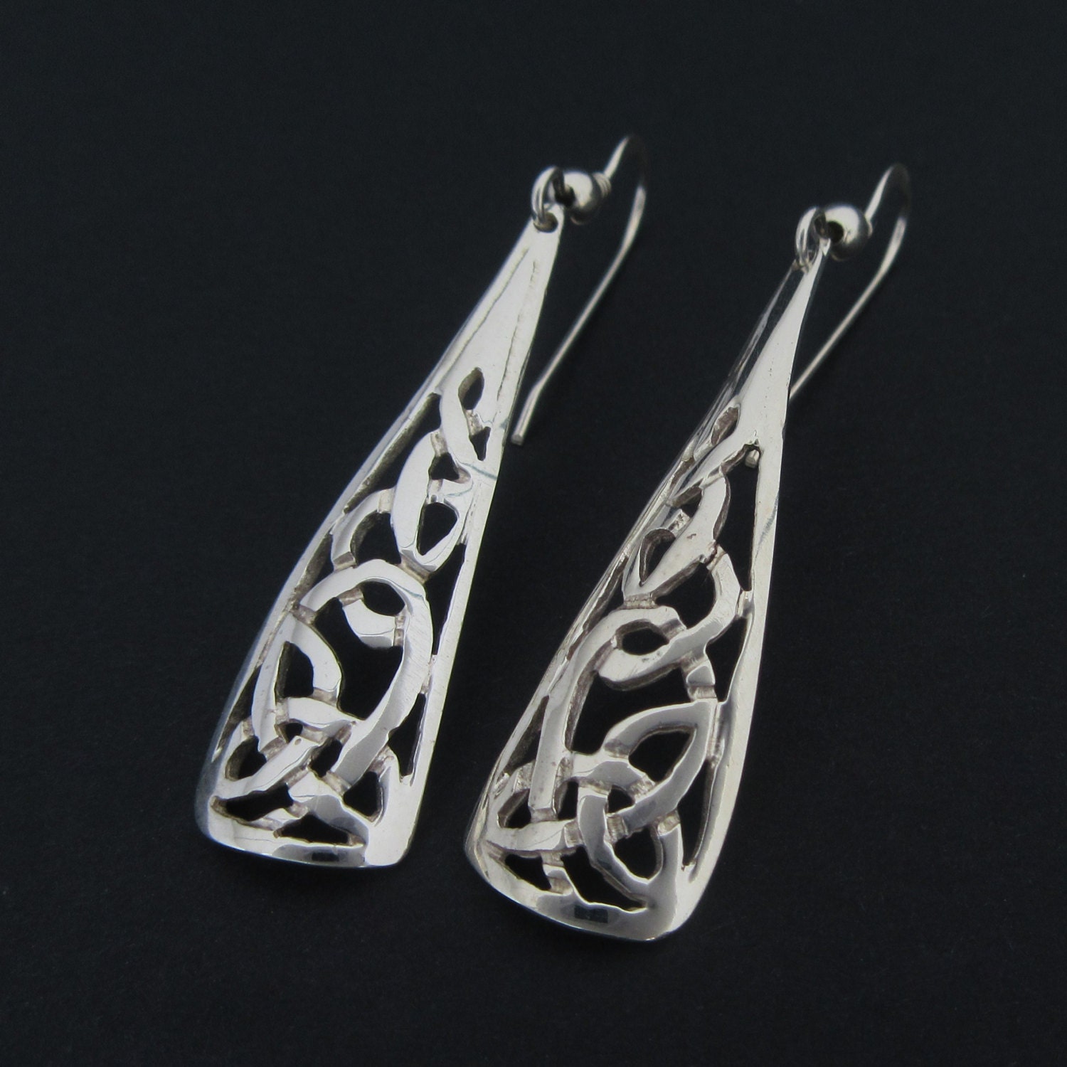 Trinità Cuore Celtico Sole Luna Gemma 925 Pendente Argento Sterling Peter Stone