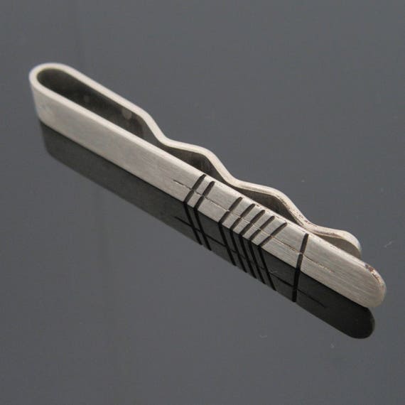 Ogham Grá Tie Slide - Personalised Ogham Tie Slide - Men's Jewelry - Irish Handmade Jewelry - Made in Ireland