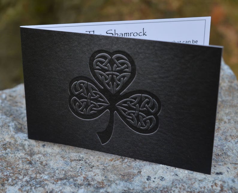 Sterling Silver Shamrock Pendant Celtic Knot Shamrock Pendant Insured Worldwide Shipping Handmade in Ireland Irish Shamrock pendant