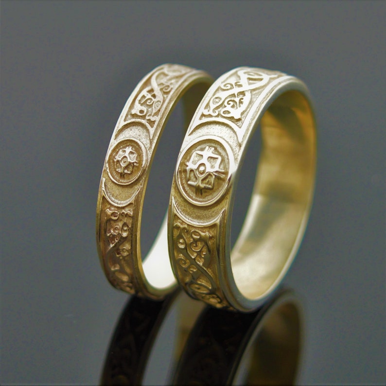 Celtic Warrior Ardagh Chalice Designed and Made in lreland Celtic Warrior Wedding Ring Unique wedding Ring Celtic Warrior Ring