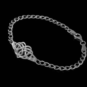 Claddagh Knot Bracelet | Unique Sterling Silver Irish Celtic Claddagh Bracelet | Irish Celtic Bracelet | Designed and Made in Ireland