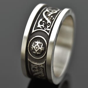 Celtic Shield Ring 9mm Wide | Irish Wedding Ring | Ardagh Ring | Unique Wedding Band | Handmade in lreland | Free Shipping