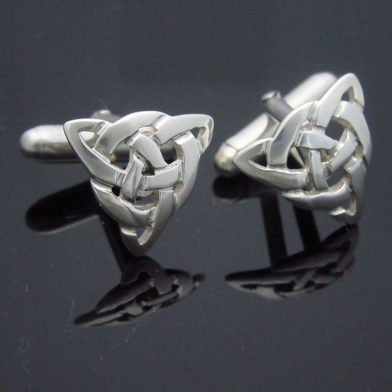Irish Jewelry Infinity Knot Cuff Links Trinity Knot Cuff Links Free Insured Worldwide shipping Handmade Cuff links