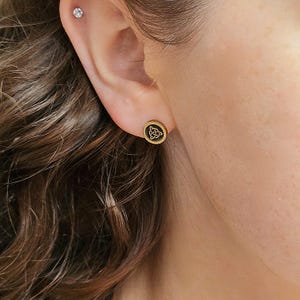 Celtic Infinity Knot Stud Earrings | Contemporary Celtic Stud Earrings | Modern Irish Jewelry | Designed and Made in Ireland