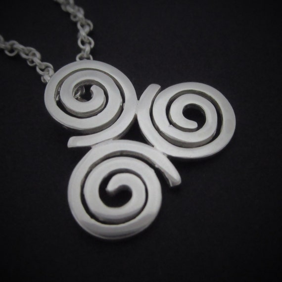 Newgrange Pendant Triskele Triple Spiral Necklace Irish Jewelry Celtic Designed And Made In Ireland - Newgrange Triple Spiral Pendant Newgrange Pendant Triskele Triple Spiral Necklace Irish Jewelry Celtic Designed And Made In Ireland - Newgrange Triple Spiral Pendant