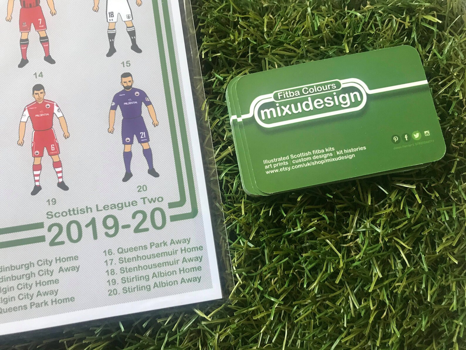 Scottish League Two Retro Style Illustrated Kits 2019 2020 Etsy